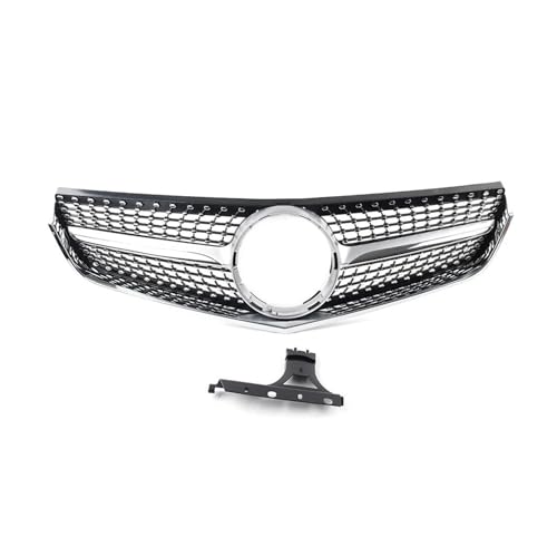 DZSJHGFDD Kühler Frontstoßstange Haube Kühler Diamant Grille Grill Für Benz E Klasse W207 C207 Coupe E250 E350 E500 2009 2010 2011 2012 2013 Grill(Silber) von DZSJHGFDD