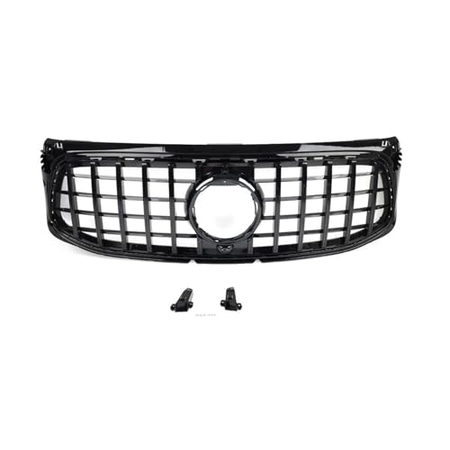 DZSJHGFDD Kühler Frontstoßstangen-Grill im GTR-Stil für Mercedes für Benz GLB-Klasse X247 GLB250 2020 2021 2022, nur Deluxe-Version Grill(Schwarz) von DZSJHGFDD