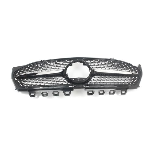 DZSJHGFDD Kühler GT-R Kühlergrill Für Mercedes Für Benz Für CLA-Class W118 2020-ON Chrom Silber Grill von DZSJHGFDD