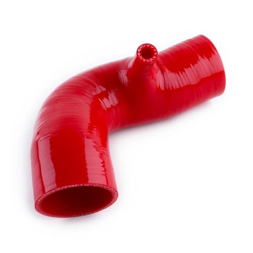 DZSJUNCHENSM Ansaugschlauch Für Für Mini Für Cooper S R53 R52 Oberen Ansaugluftkanal Silikon Schlauch Rohr Kit 2002-2008 Kaltluftansaugrohr(Rot) von DZSJUNCHENSM
