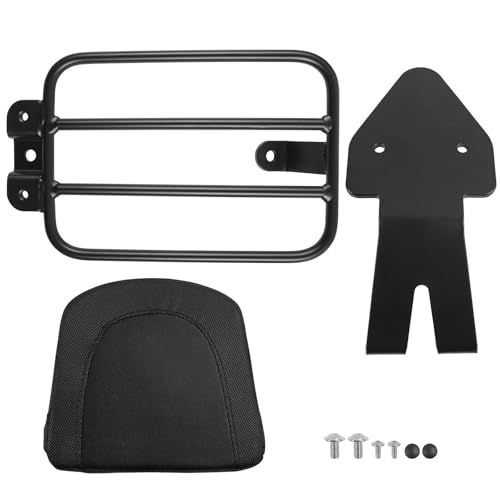 DZSMACHENGSM Hinterradgepäckträger Für Vulcan S 650 Hinten Gepäck Rack Rückenlehne Für Kawasaki Für EN650 Für VN650 2015-2023 Motorrad Regal Passagier Zurück Reitstock Motorrad-hinterer Gepäckbrücke von DZSMACHENGSM