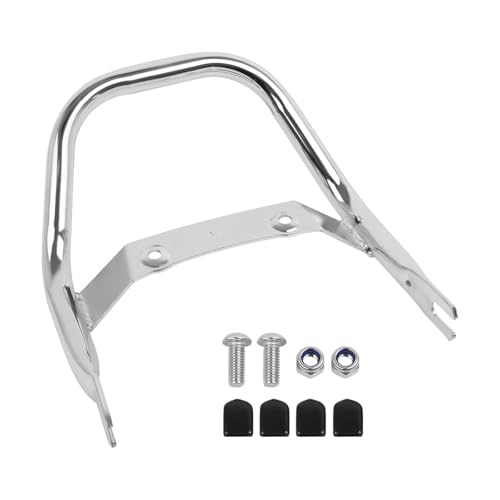 Hinterradgepäckträger Für Monkey 125 Z125 2018-2024 Solo Sitz Gepäck Rack Unterstützung Regal Passagier Armlehne Sozius Sitz Greifen Hand Schiene Lenker Motorrad-hinterer Gepäckbrücke(Chrome) von DZSMACHENGSM