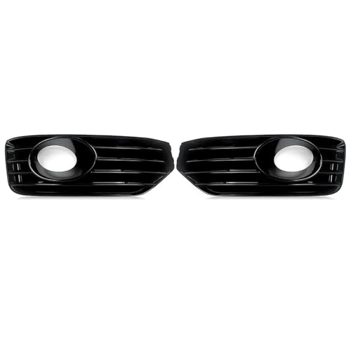 DZSNBMSHD Frontstoßstangengitter 1 Paar FÜR VW FÜR T5 T5.1 NEBELSCHEINWERFER-LICHTABDECKUNGEN GLÄNZEND SCHWARZ FÜR SPORTLINE 2010-2015 Front Kühlergrille von DZSNBMSHD