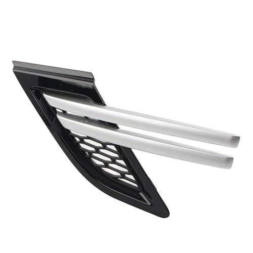 DZSNBMSHD Frontstoßstangengitter 1Pcs Auto Kotflügel Vorne Air Vents Grill Schwarz W/Silber Trim Für Land Für Rover Für Range Für Rover Sport 2014 2015 2016 2017 Front Kühlergrille(1Pcs Left) von DZSNBMSHD