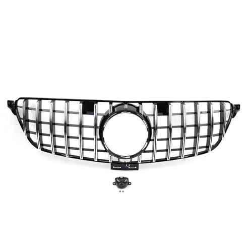 DZSNBMSHD Frontstoßstangengitter Auto Front Stoßstange Kühler Haube Grill GTR Stil Grille Für Mercedes Für Benz Für W166 SUV GLE 350 400 GLE43 AMG 2015-2019 Front Kühlergrille(Chrome) von DZSNBMSHD
