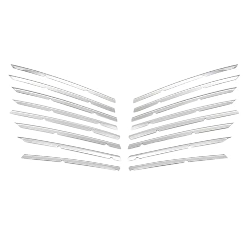 DZSNBMSHD Frontstoßstangengitter Auto Front Stoßstange Top Grille Grill Streifen Trim Für Peugeot Für 3008 GT 2016-2020 Für 5008 GT 2017-2020 Edelstahl Front Kühlergrille von DZSNBMSHD