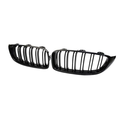 DZSNBMSHD Frontstoßstangengitter Carbon Fiber Car Front Bumper Grille Racing Grill Für 4 Serie F32 F33 F36 Für M3 F80 Für M4 F82 2012-2018 Glanz Grills Gitter Front Kühlergrille(Kohlenstoff-Look) von DZSNBMSHD