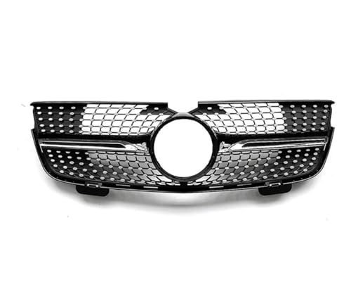 DZSNBMSHD Frontstoßstangengitter Frontgrill Grill Upgrade Diamanten Stil Für Benz Für GL Klasse X164 GL350 GL450 GL500 GL550 2007-2009 Tuning Zubehör Front Kühlergrille(Schwarz) von DZSNBMSHD