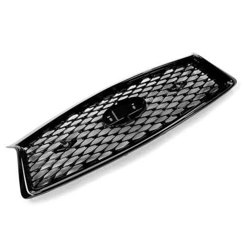 DZSNBMSHD Frontstoßstangengitter Frontgrill Racing Grills Front Upper Bumper Hood Mesh Grid Für Infiniti Für Q50 Q50S 2014-2017 2018-2022 Lufteinlass Grille Front Kühlergrille(for 2018-2022) von DZSNBMSHD