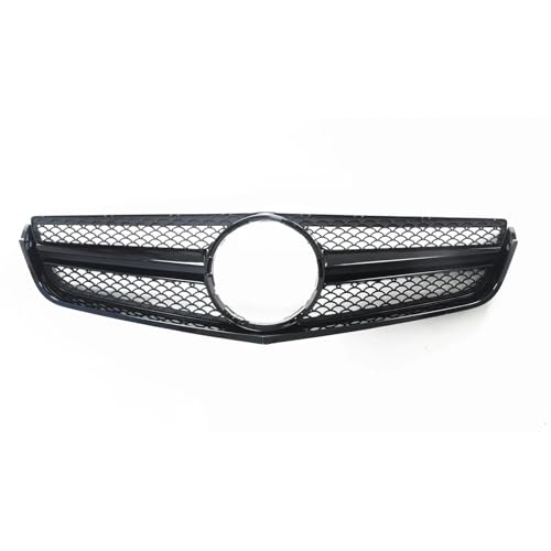 DZSNBMSHD Frontstoßstangengitter Für Benz Für W207 E Coupe 2 Tür 2009-2013 E250 E300 E350 E500 E550 Frontgrill Grill AMG Stil Auto Oberen Stoßstange Haube Mesh Front Kühlergrille(Schwarz) von DZSNBMSHD