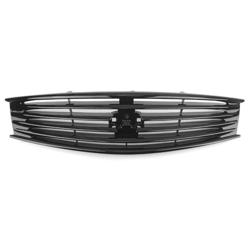 DZSNBMSHD Frontstoßstangengitter Für Infiniti Für G37 2008-2013 Für Q60 2014-2015 Coupe 2 Tür Front Grille Grill Auto Oberen Haube Mesh Front Kühlergrille(Glänzend schwarz) von DZSNBMSHD