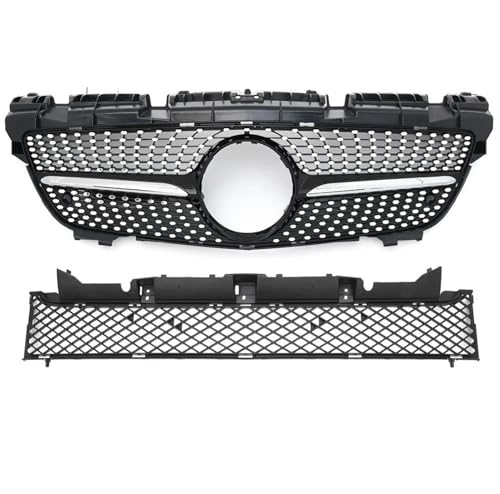 DZSNBMSHD Frontstoßstangengitter Für Mercedes Für Benz Für R172 SLK 2011-2015 Sport Fronteinlass Grille Racing Grill Zubehör Facelift Haube Mesh Grid Für Diamond GT St Front Kühlergrille(Black2) von DZSNBMSHD