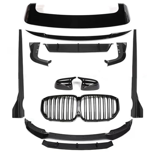 DZSNBMSHD Frontstoßstangengitter Für X5 G05 X5M 2019-2023 ABS Schwarz Front Lip Hinten Diffusor Körper Seite Rock Kit Spoiler Grill Rück Front Kühlergrille DZSNBMSHD Frontstoßstangengitter Für X5 G05 X5M 2019-2023 ABS Schwarz Front Lip Hinten Diffusor Körper Seite Rock Kit Spoiler Grill Rück Front Kühlergrille von DZSNBMSHD