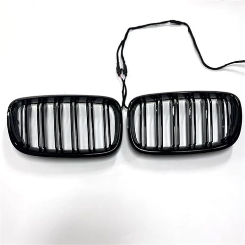 DZSNBMSHD Frontstoßstangengitter Für X5 X6 E70 E71 2008 2009 2010 2011 2012 Mit Leuchten Auto Vorderen Stoßfänger Niere Grille Front Kühlergrille von DZSNBMSHD