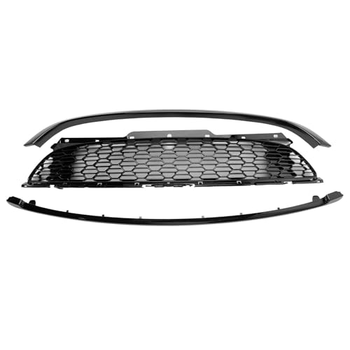 DZSNBMSHD Frontstoßstangengitter Glänzend Schwarzer Frontgrill Für Mini Für Cooper Für R55 R56 R57 R58 R59 Für Cooper S & JCW 2006 2007 2008 2009 2010 Front Kühlergrille(Gloss Black 3pc) von DZSNBMSHD
