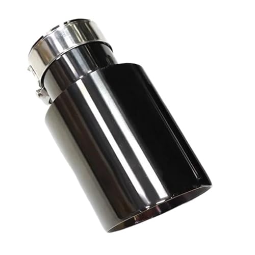 DZSNBMSHD Schalldämpfer 1 Stück Schwarz Edelstahl Universal Auspuff Schalldämpfer Spitze Ende Abgeschrägte Kante Outlet Modifizierte Auspuffrohr Endrohr(ID51MMOD114MM) von DZSNBMSHD