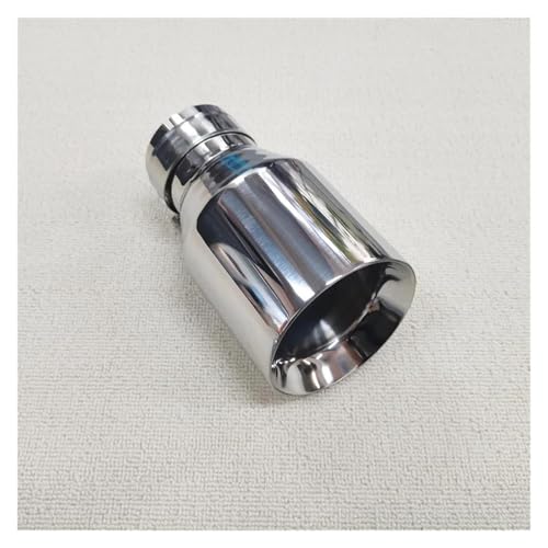 DZSNBMSHD Schalldämpfer 1 Stück Silber Edelstahl Auto Endrohr Auspuffrohr Schalldämpfer Rohr Ende Abgeschrägte Kante Outlet Universal Zubehör Endrohr(60MM IN 101MM Out) von DZSNBMSHD