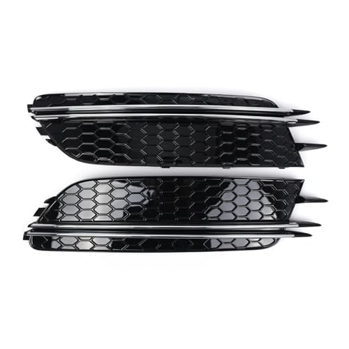 Frontstoßstangengitter 2Pcs Auto Nebel Licht Lampe Kühlergrill Grill Abdeckung Für A6 C7 Limousine/Avant Standard Version 2012-2015 Pre-facelift 4G0807681 4G0807682 Front Kühlergrille(Chrome Black) Frontstoßstangengitter 2Pcs Auto Nebel Licht Lampe Kühlergrill Grill Abdeckung Für A6 C7 Limousine/Avant Standard Version 2012-2015 Pre-facelift 4G0807681 4G0807682 Front Kühlergrille(Chrome Black) von DZSNBMSHD