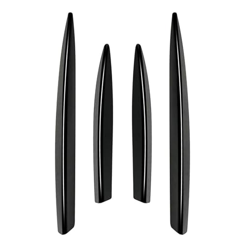 Frontstoßstangengitter 4Pcs Auto Front Nebel Licht Streifen Lufteinlass Grille Abdeckung Dekoration Trim Für Benz Für EINE Klasse W177 A200 A35 Für AMG 2023 + Front Kühlergrille(Glänzend schwarz) von DZSNBMSHD