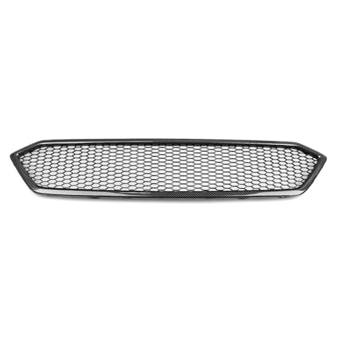 Frontstoßstangengitter Frontgrill Racing Grill Für Subaru Für Impreza Für WRX STI 2018–2021 Carbon-Look/Glanz/Mattschwarz Obere Stoßstangenhaube Netzgitter Front Kühlergrille(Kohlenstoff-Look) von DZSNBMSHD