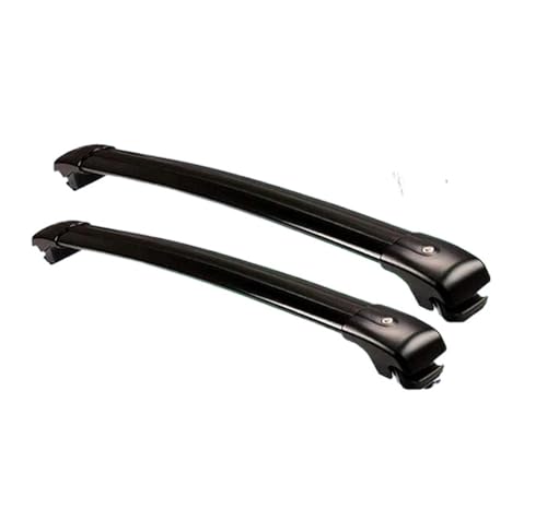 DZSQMLJG Dachträger Universal Für Cayenne 2011-2017 Dachrelingträger Querträger Abschließbar Aluminiumlegierung 2 Stück Auto Gepäckträger(Schwarz) von DZSQMLJG