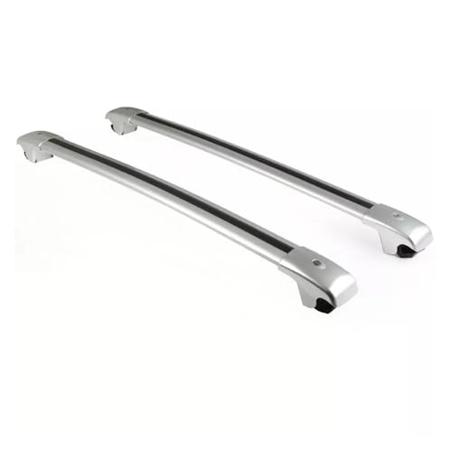 DZSQMLJG Dachträger Universal Für Jeep Für Cherokee KL 2014-2023 Querträger Gepäckträger Dachträger Relingträger Abschließbare Frachtstangen 2PC Querträger Auto Gepäckträger(Sliver) von DZSQMLJG