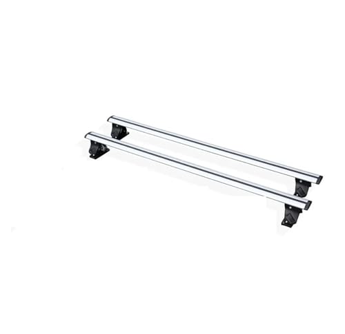 DZSQMLJG Dachträger Universal Für Prius Abschließbare Dachreling Gepäckträger Dachgepäck Limousine Querträger Aluminium Schwarz 2 STÜCKE Auto Gepäckträger(Silber) von DZSQMLJG