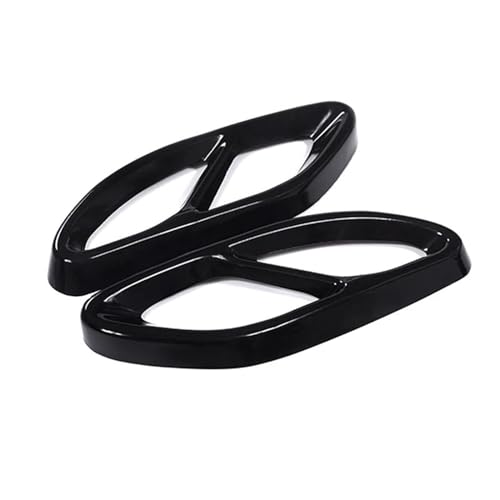 DZSQOMHGD Auspuffblenden Schwarzer Splitter-Auspuffrohr-Abdeckung Für A-Klasse W176 B-Klasse W246 Für Mercedes Für Benz W212 W213 W205 X253 C180 C200 Auto Auspuff Endrohr(Schwarz) von DZSQOMHGD