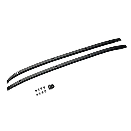 DZSQQGSDSF Dachträger 2 STÜCKE Dachrelingträger Fracht Querstangen Gepäckträger Aluminium (Schwarz) Für Toyota Für Highlander Für Kluger 2021 2022 Dachreling von DZSQQGSDSF