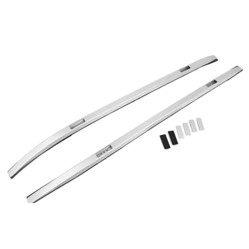 DZSQQGSDSF Dachträger 2PCS Dachrelingträger Autogepäckträger Frachtquerträger Gepäckträger Für Toyota Für BZ4X 2023 2024 Dachreling(Silber) von DZSQQGSDSF