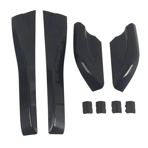 DZSQQGSDSF Dachträger 8 Stücke Autos Kunststoff Dachgepäckträger Box Schienenende Protecte Schwarze Abdeckungen Shell Cap Für Hyundai Für Tucson 2004-2008 Dachreling von DZSQQGSDSF