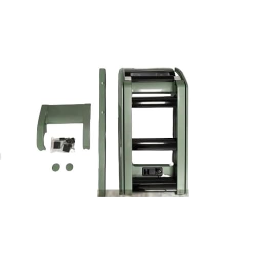 DZSQQGSDSF Dachträger Faltbarer Hebbarer Leiter-Dachträgerzugang Für Land Für Rover Für Defender 110 L851 2020 2021 2022 2023 2024 2025 Dachreling(Grasmere Green) von DZSQQGSDSF