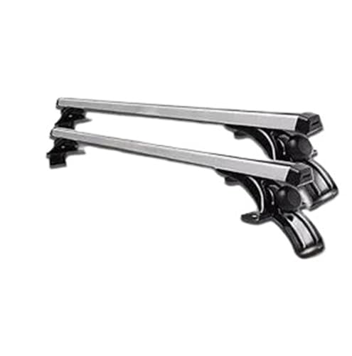 DZSQQGSDSF Dachträger Querträger Mit Nacktem Dachquerträger Aluminium-Dachgepäckträger Gepäckträger Schwarz Für GMC Für Sierra 2014-2018 Dachreling(Silber) von DZSQQGSDSF