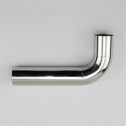 DZSQQGSDSF Endrohre 90-Grad-Rohr 38 Mm 304 Edelstahl-Kniestück Geschweißte Polierte Düsen Endrohr Auspuff(38mm(250x250mm)) von DZSQQGSDSF