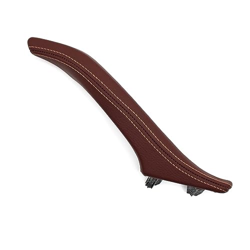 DZSQQGSDSF Innentürdekoration Auto Innentürgriff Leder Zuggriff Montage Für 5er F10 F11 F18 520i 523i 525i 51417225852 Griffabdeckung(Right Red Brown) von DZSQQGSDSF