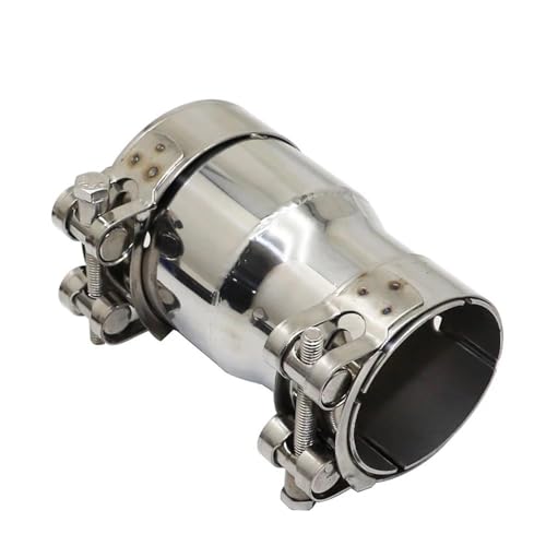 DZSQQGSDSF Schalldämpfer 39MM-54MM Verschiedene Größen Universal Edelstahl Reduzieradapter Auto Auspuff Schalldämpfer Geschweißte Rohrverbindung Auspuffblende(I.D 48MM-60MM) von DZSQQGSDSF