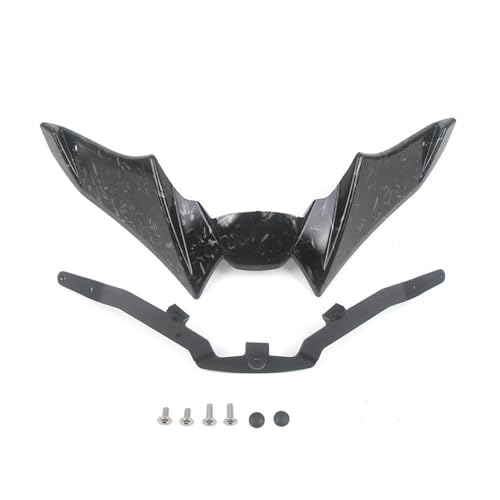 DZSQQGSDSF Spoiler Für MT 09 Für MT-09 SP 2021 2022 2023 Motorrad Naked Front Spoiler Winglet Aerodynamische Flügel Kit Spoiler Motorrad-Winglets(Forging Texture) von DZSQQGSDSF