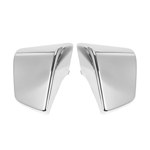 DZSQQGSDSF Spoiler Für Shadow Für ACE VT400 Für VT750 1997-2000 2001 2002 2003 Motorrad Schwarz Chrom Batterie Side Verkleidung Deckt Kappe Motorrad-Winglets(Silber) von DZSQQGSDSF