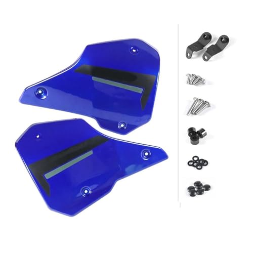 DZSQQGSDSF Spoiler Motorrad Spoiler Dekorative Platten Infill Panel Rahmen Chassis Abdeckung Zubehör Für MT-10 2022- Motorrad-Winglets(Blau) von DZSQQGSDSF