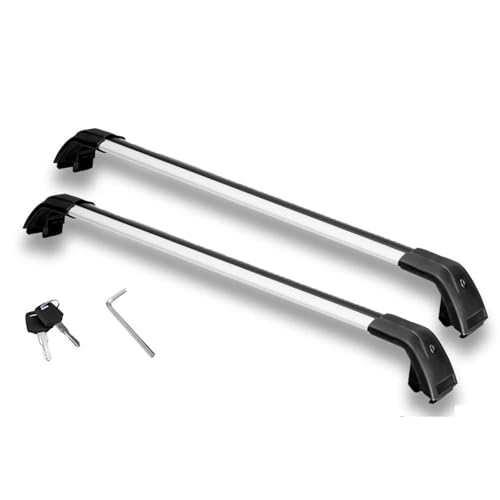DZSQTGJKIO Dachträger 2 STÜCKE Für Jetour X70 FL X70 Plus 2024 2025 Querstangen Dachrelingträger Abschließbare Autogepäckträger Aus Autodachträger(Black Silver) von DZSQTGJKIO