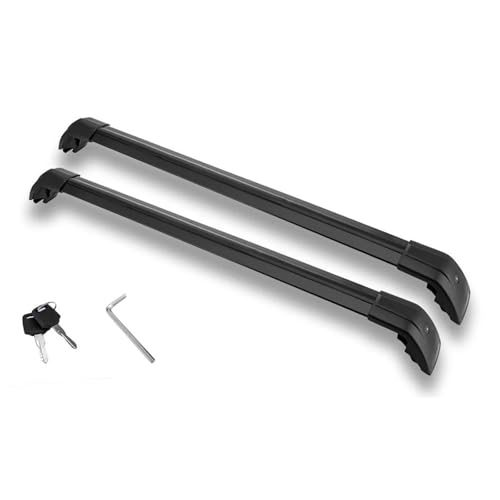DZSQTGJKIO Dachträger 2 STÜCKE Für Mazda CX50 CX-50 2023 2024 2025 Querstangen Dachrelingträger Abschließbare Autogepäckträger Aus Autodachträger(Schwarz) von DZSQTGJKIO