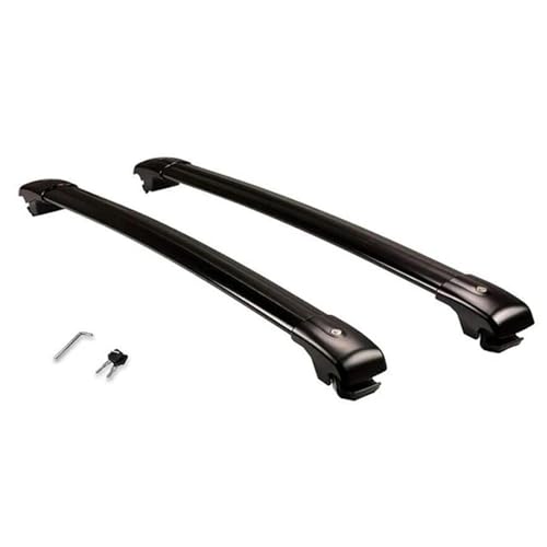 DZSQTGJKIO Dachträger Für VW Für Atlas 2017-2021 2022 2023 2024 Querstangen Universal-Aluminium-Querstangen Autogepäckträger Zubehör Autodachträger(Schwarz) von DZSQTGJKIO