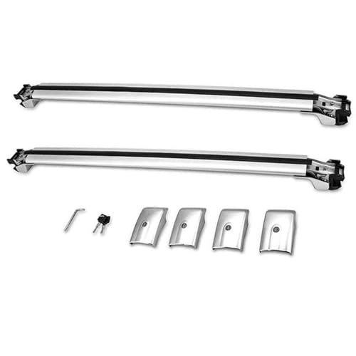 DZSQTGJKIO Dachträger Für VW Für Atlas 2017-2021 2022 2023 2024 Querstangen Universal-Aluminium-Querstangen Autogepäckträger Zubehör Autodachträger(Silber) von DZSQTGJKIO