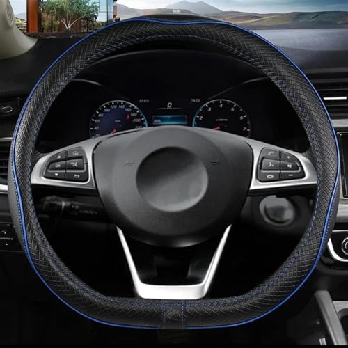 DZSQWETYU Atmungsaktiver Lenkradbezug 38CM D Form Auto Lenkräder Abdeckung Für Mercedes Für Benz GLK GLE GLS GL ML GLC Klasse GLK260 GLC200 LG350 ML300 GL3320 GLS Auto-Lenkradabdeckung(Blau) von DZSQWETYU