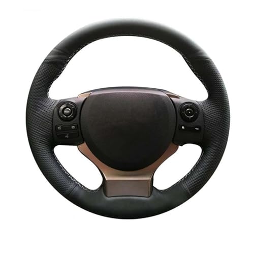 DZSQWETYU Atmungsaktiver Lenkradbezug DIY Mikrofaser Leder Auto Lenkrad Abdeckung Für Lexus IS250 2014 2015 IS200t 2016 2017 IS300 IS350 is F-Sport Auto-Lenkradabdeckung(White Thread) von DZSQWETYU