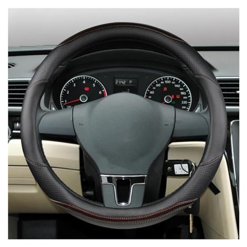 DZSQWETYU Atmungsaktiver Lenkradbezug Für VW T4 T5 T6 Für Multivan Multifunktionellen Für Transporter O Form D Form PU Leder Auto Lenkrad Abdeckung Auto-Lenkradabdeckung(O Shape Coffee) von DZSQWETYU