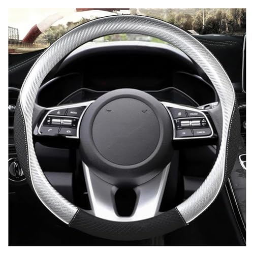 DZSQWETYU Atmungsaktiver Lenkradbezug O Form D Form 38CM Auto Lenkrad Abdeckung Für Kia Für Rio 2 3 4 Für X-line K2 K3 K4 K5 KX1 KX3 KX5 Auto-Lenkradabdeckung(Grey O Shape) von DZSQWETYU
