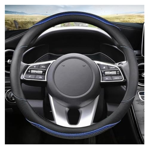 DZSQWETYU Atmungsaktiver Lenkradbezug O Form D Form 38CM Auto Lenkrad Abdeckung Für Kia Für Rio 2 3 4 X-Linie K2 K3 K4 K5 KX1 KX3 KX5 Für Sportage Auto-Lenkradabdeckung(Blue O Shape) von DZSQWETYU