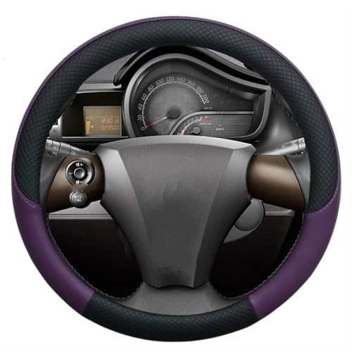 DZSQWETYU Lenkradbezug Für Toyota IQ Für Scion IQ Micro Fiber Leder Auto Lenkrad Abdeckung Auto Innen Zubehör Lenkradabdeckung(Lila) von DZSQWETYU