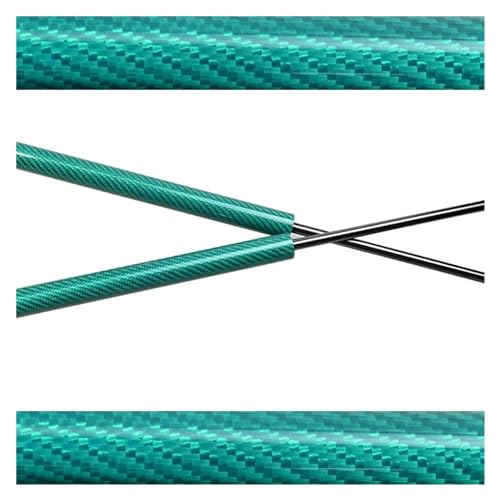 DZSQWETYU Motorhaubenheberstütze Für Skoda 2019-2024 Front Hood Bonnet Modify Gas Springs Struts Carbon Fiber Lift Unterstützt Stoßdämpfer Absorber Rod Arms Gasfeder Dämpfer(Green Carbon Fiber) von DZSQWETYU